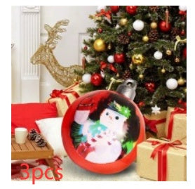 60CM Giant Inflatable Christmas Ornament – PVC Outdoor Decor for Trees and Holiday Fun.
