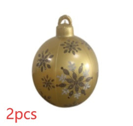 60CM Giant Inflatable Christmas Ornament – PVC Outdoor Decor for Trees and Holiday Fun.