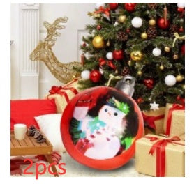 60CM Giant Inflatable Christmas Ornament – PVC Outdoor Decor for Trees and Holiday Fun.