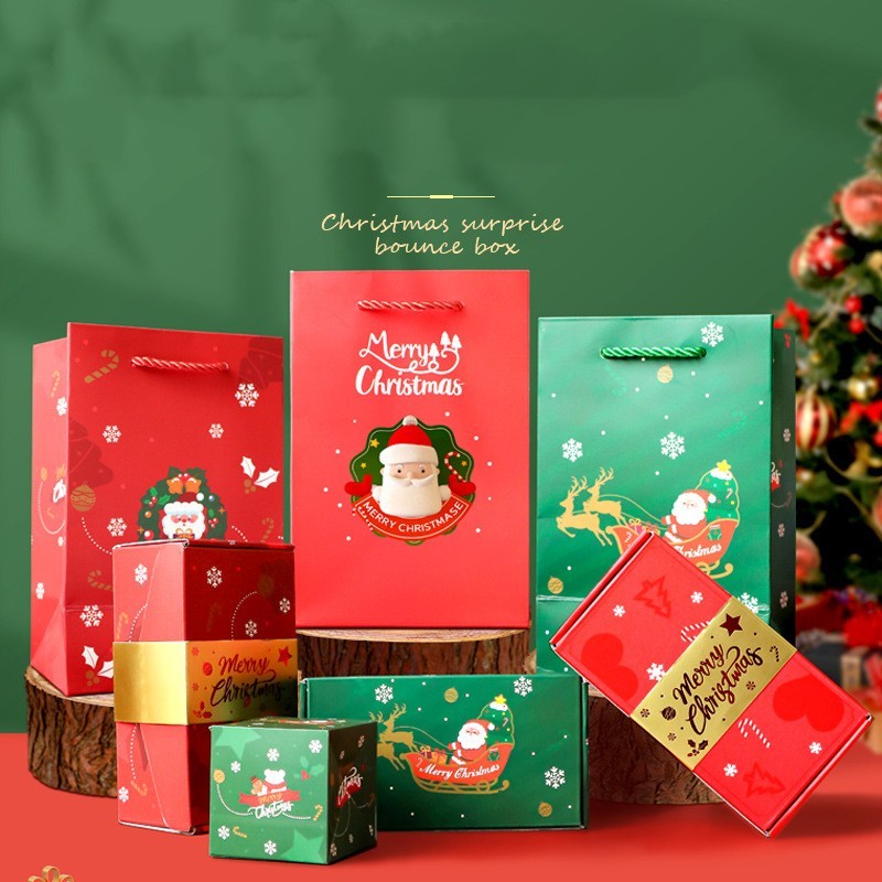 Christmas Eve Surprise Gift Box – Luxury Holiday Packaging in Red & Green