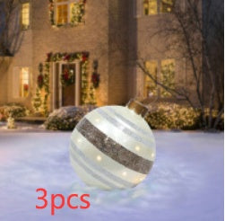 60CM Giant Inflatable Christmas Ornament – PVC Outdoor Decor for Trees and Holiday Fun.